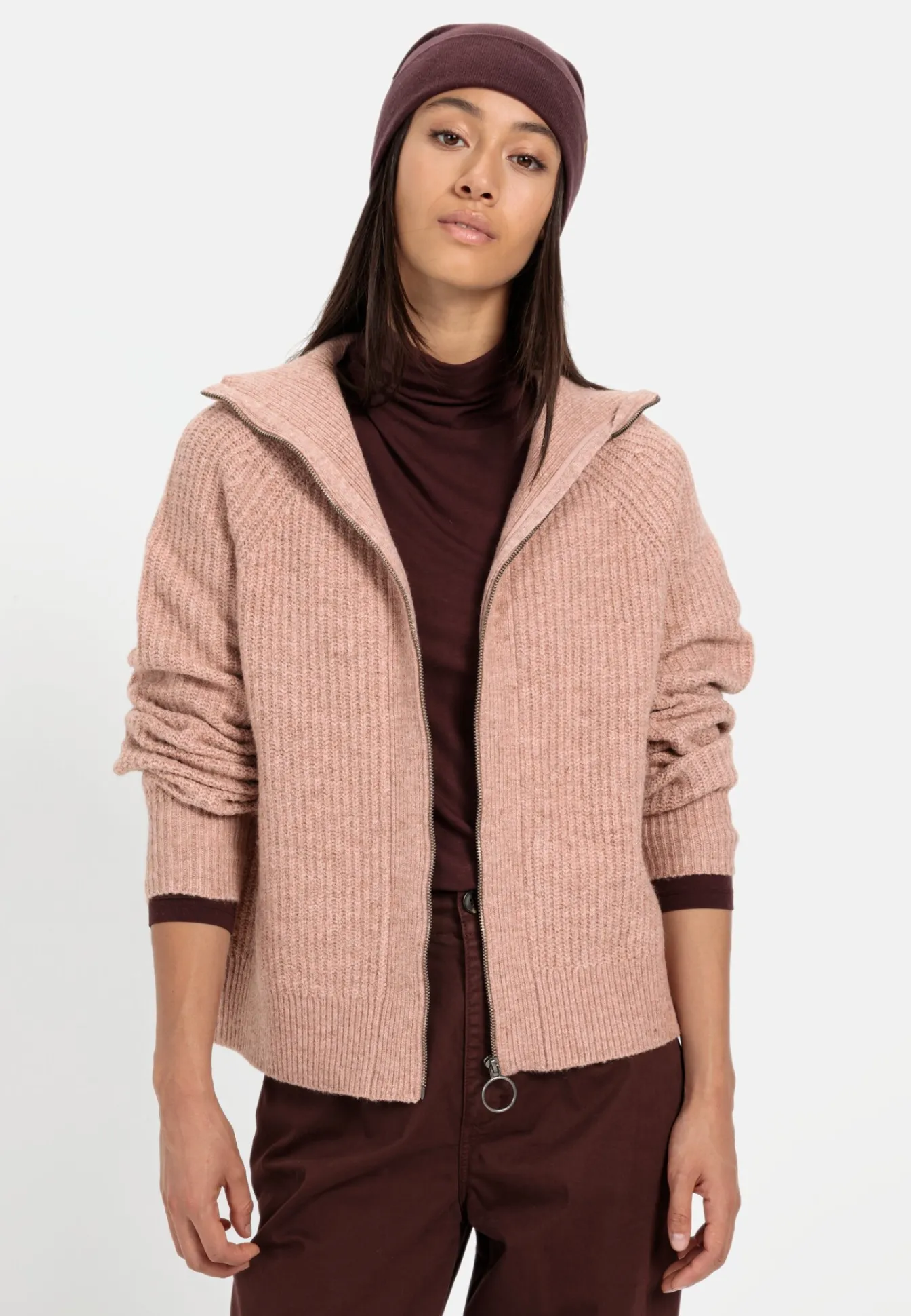 Damen Camel Active Pullover & Cardigans^Troyer Pullover aus recyceltem Polyester