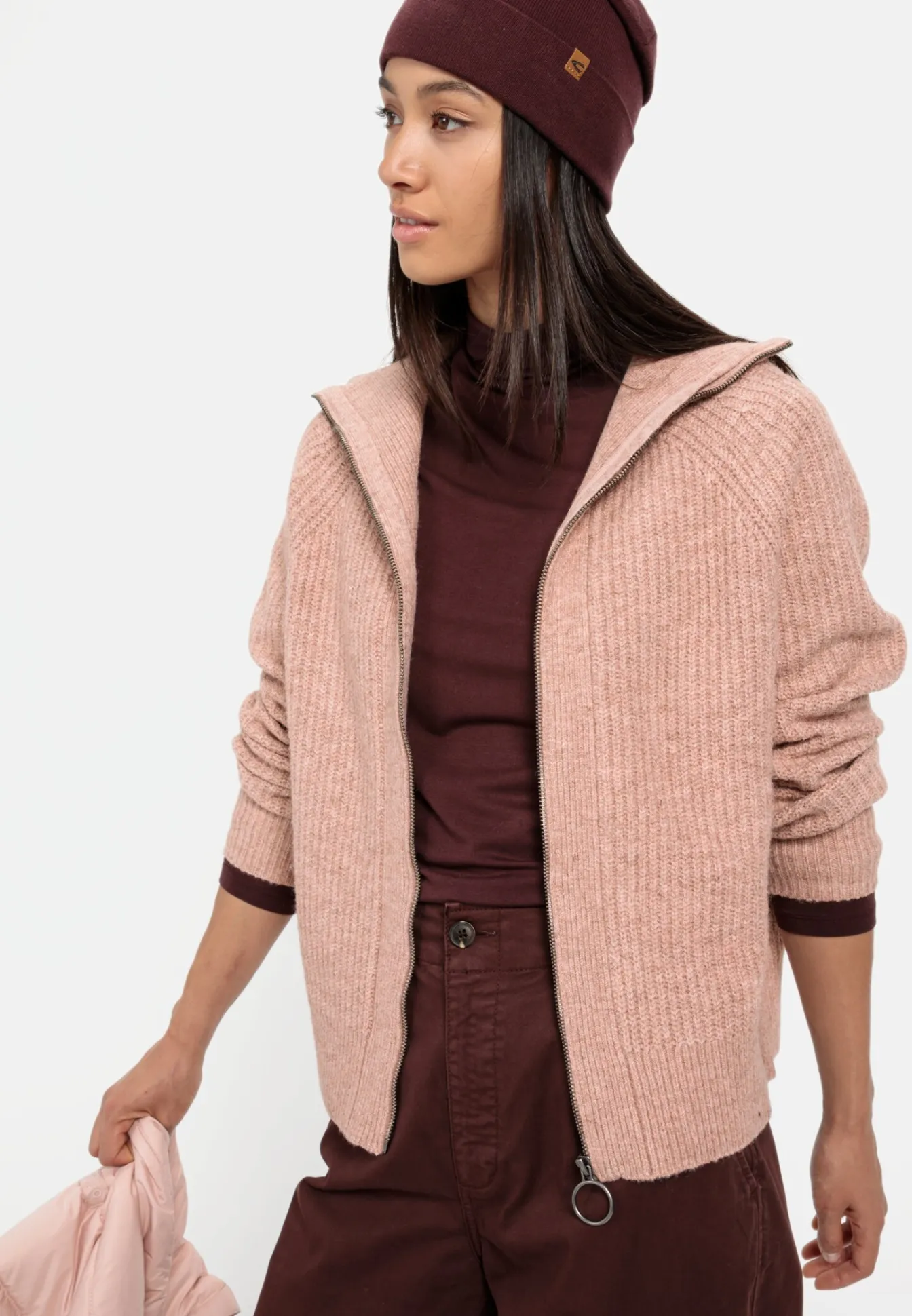 Damen Camel Active Pullover & Cardigans^Troyer Pullover aus recyceltem Polyester