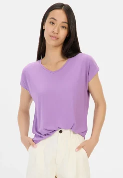 Damen Camel Active T-Shirts & Polos^T-Shirt aus elastischer Viskose