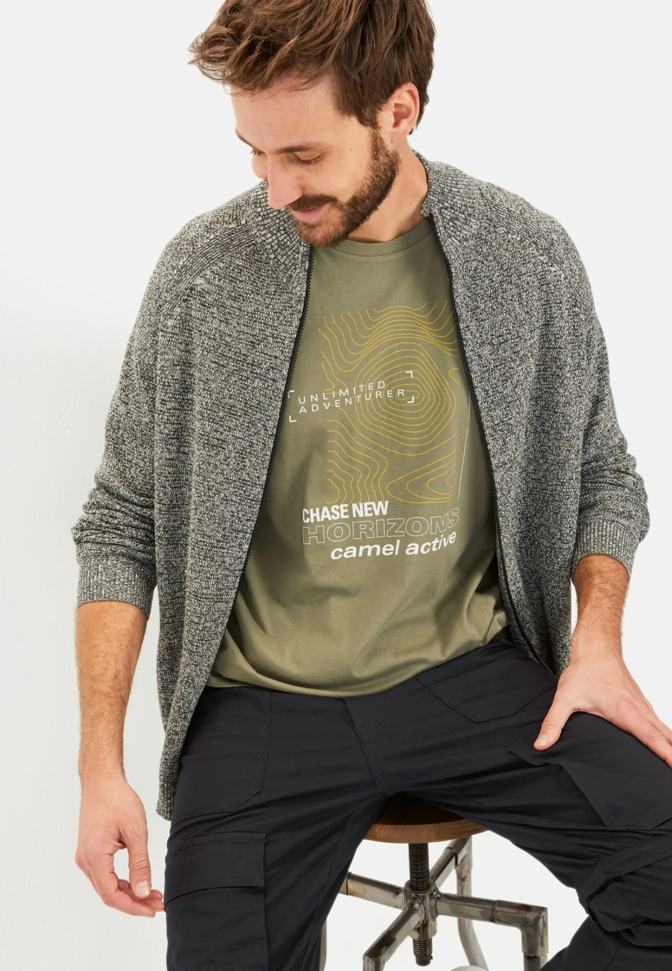 Herren Camel Active T-Shirts & Polos^T-Shirt aus Organic Cotton