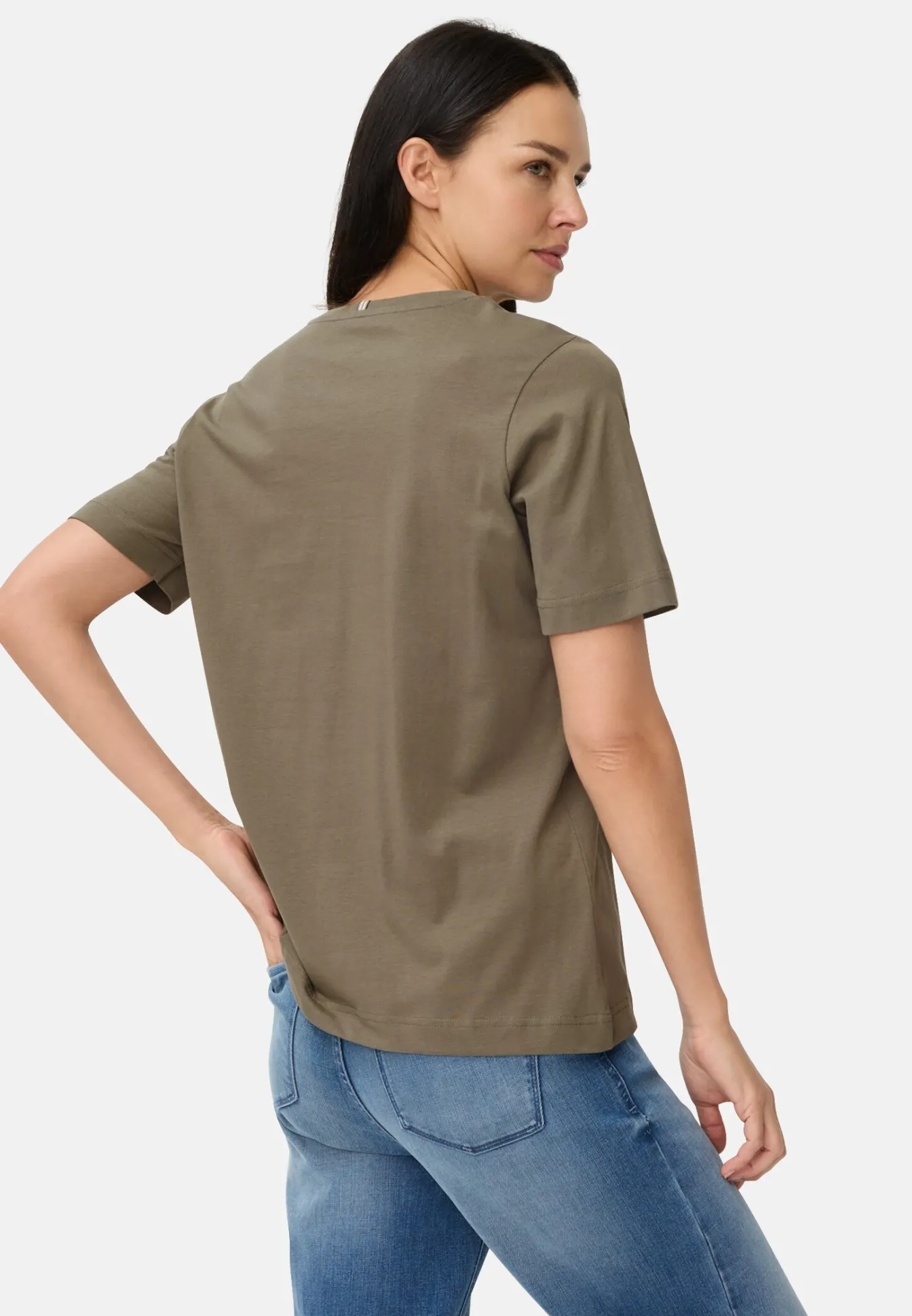 Damen Camel Active T-Shirts & Polos^T-Shirt aus reiner Baumwolle