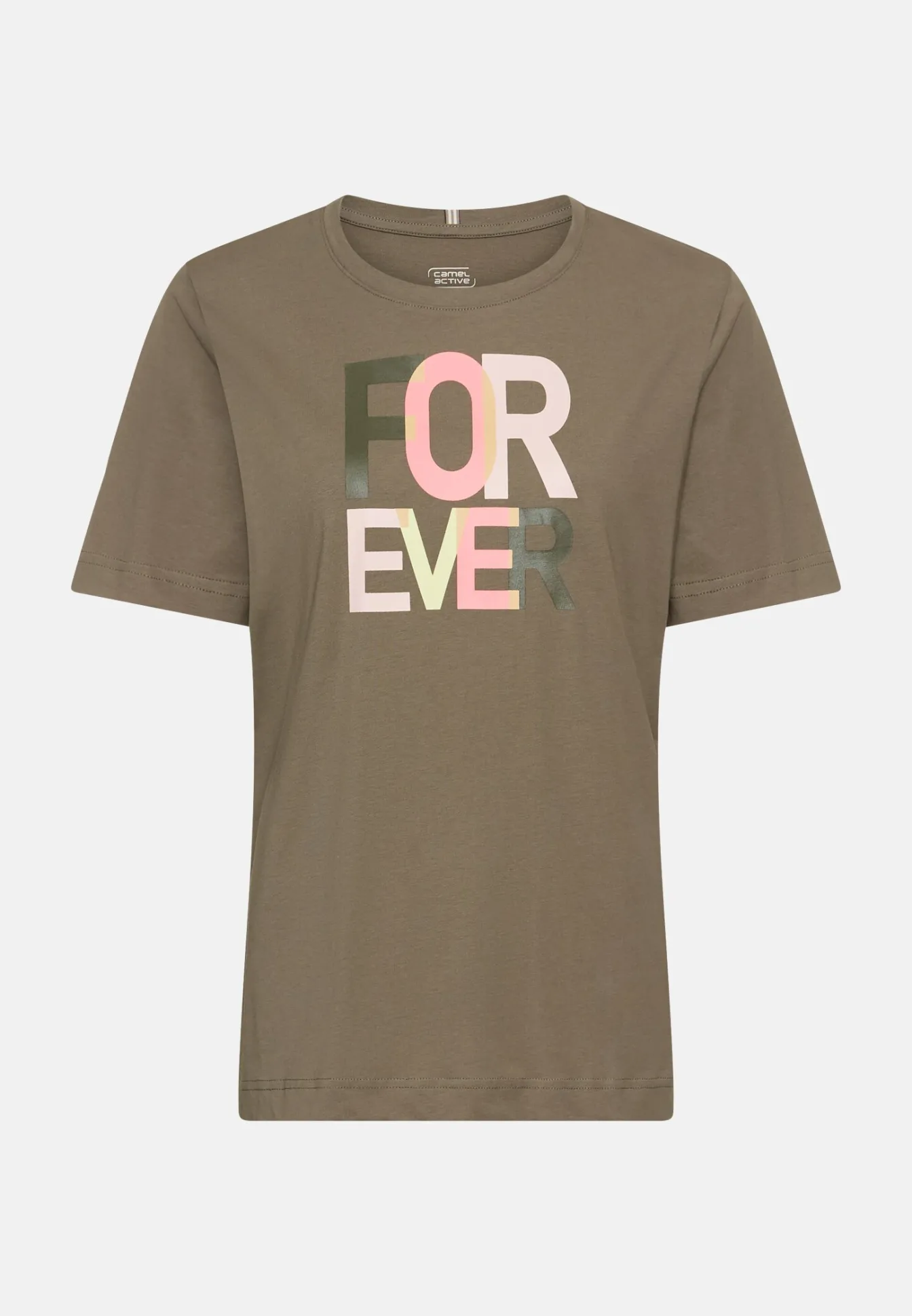 Damen Camel Active T-Shirts & Polos^T-Shirt aus reiner Baumwolle