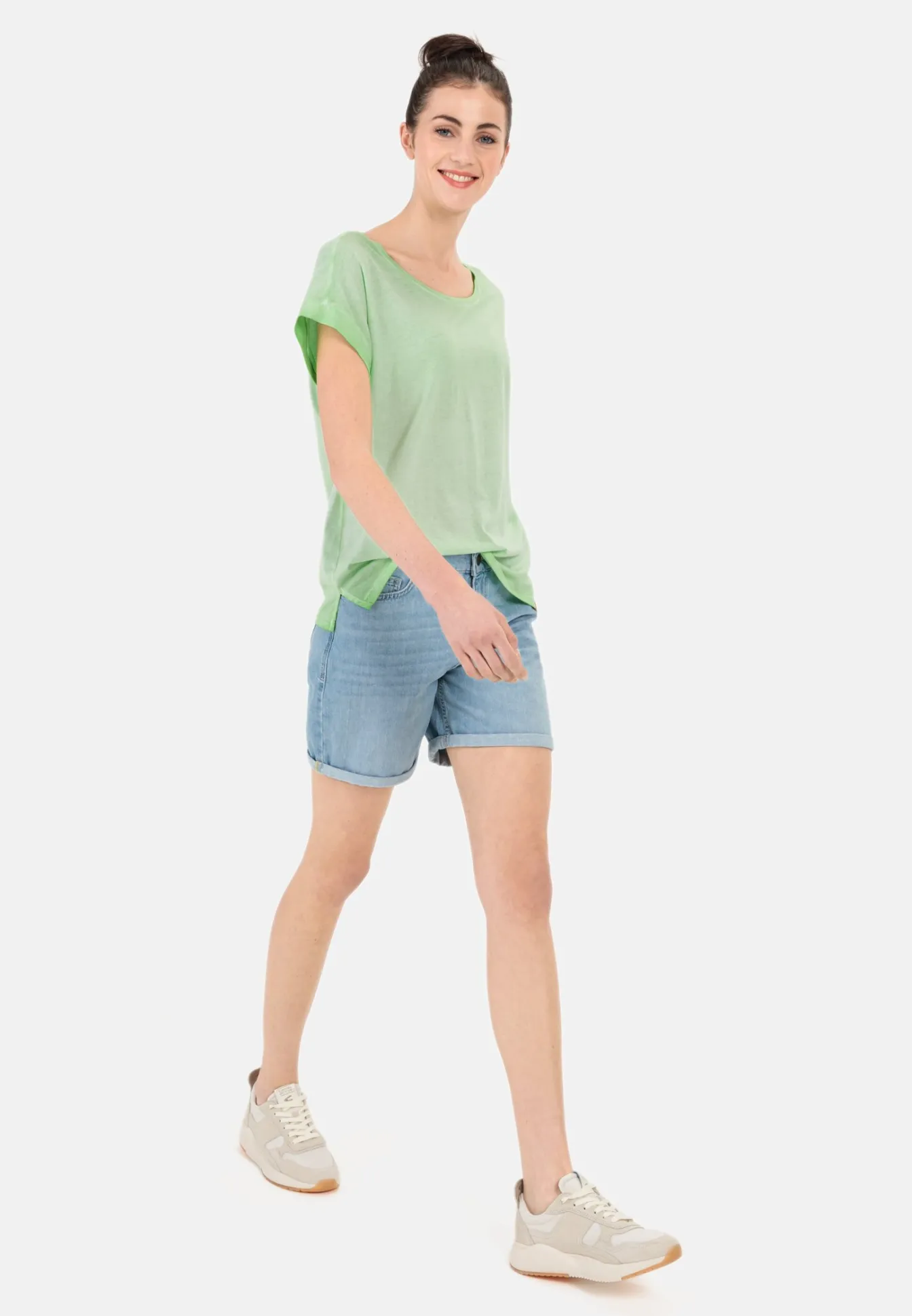 Damen Camel Active T-Shirts & Polos^T-Shirt aus softem Modal-Baumwollmix