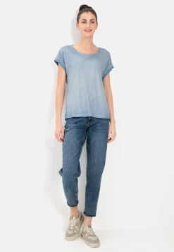 Damen Camel Active T-Shirts & Polos^T-Shirt aus softem Modal-Baumwollmix