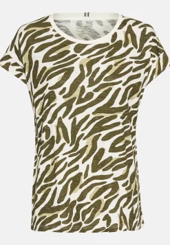Damen Camel Active T-Shirts & Polos^T-Shirt mit Camouflage-Allover-Print