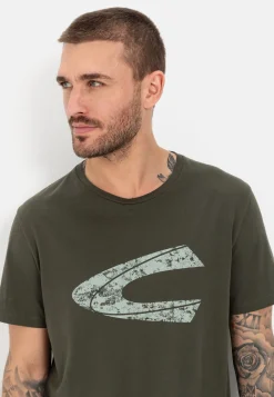 Herren Camel Active T-Shirts & Polos^T-Shirt mit Print aus nachhaltigem Organic Cotton