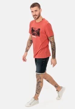 Herren Camel Active T-Shirts & Polos^T-Shirt mit Print aus nachhaltigem Organic Cotton