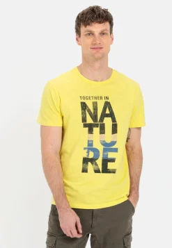 Herren Camel Active T-Shirts & Polos^T-Shirt mit Print aus nachhaltigem Organic Cotton