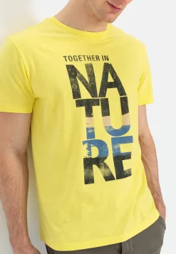 Herren Camel Active T-Shirts & Polos^T-Shirt mit Print aus nachhaltigem Organic Cotton