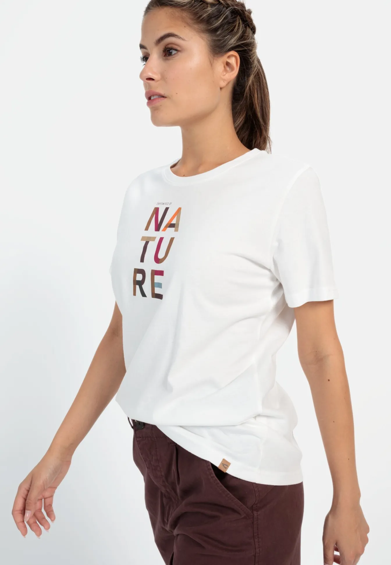 Damen Camel Active T-Shirts & Polos^T-Shirt mit Print aus nachhaltigem Organic Cotton