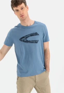 Herren Camel Active T-Shirts & Polos^T-Shirt mit Print aus nachhaltigem Organic Cotton