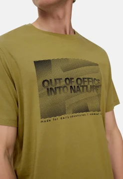 Herren Camel Active T-Shirts & Polos^T-Shirt mit Print aus nachhaltigem Organic Cotton