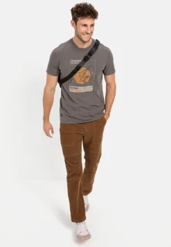 Herren Camel Active T-Shirts & Polos^T-Shirt mit Print aus nachhaltigem Organic Cotton