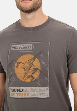 Herren Camel Active T-Shirts & Polos^T-Shirt mit Print aus nachhaltigem Organic Cotton