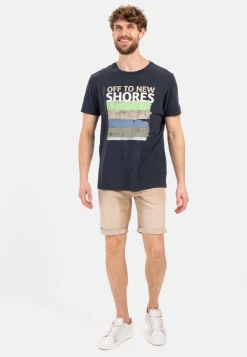 Herren Camel Active T-Shirts & Polos^T-Shirt mit Print aus nachhaltigem Organic Cotton