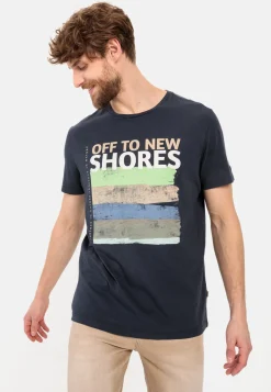 Herren Camel Active T-Shirts & Polos^T-Shirt mit Print aus nachhaltigem Organic Cotton
