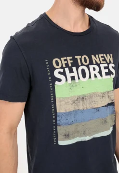 Herren Camel Active T-Shirts & Polos^T-Shirt mit Print aus nachhaltigem Organic Cotton