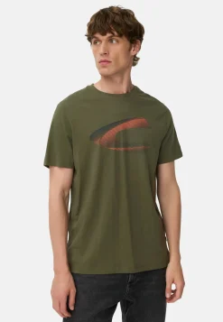 Herren Camel Active T-Shirts & Polos^T-Shirt mit Print aus nachhaltigem Organic Cotton