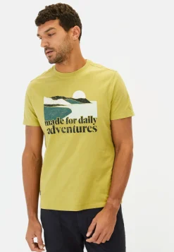 Herren Camel Active T-Shirts & Polos^T-Shirt mit Print aus Organic Cotton