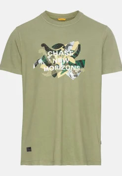 Herren Camel Active T-Shirts & Polos^T-Shirt mit Print aus Organic Cotton