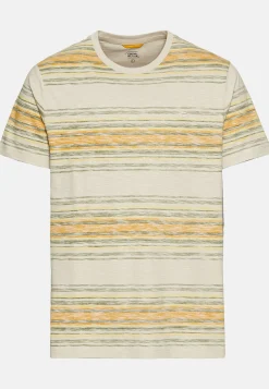 Herren Camel Active T-Shirts & Polos^T-Shirt mit Streifenmuster aus Baumwolle