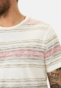 Herren Camel Active T-Shirts & Polos^T-Shirt mit Streifenmuster aus Baumwolle