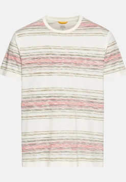 Herren Camel Active T-Shirts & Polos^T-Shirt mit Streifenmuster aus Baumwolle