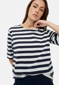 Damen Camel Active T-Shirts & Polos^T-Shirt mit Streifenmuster
