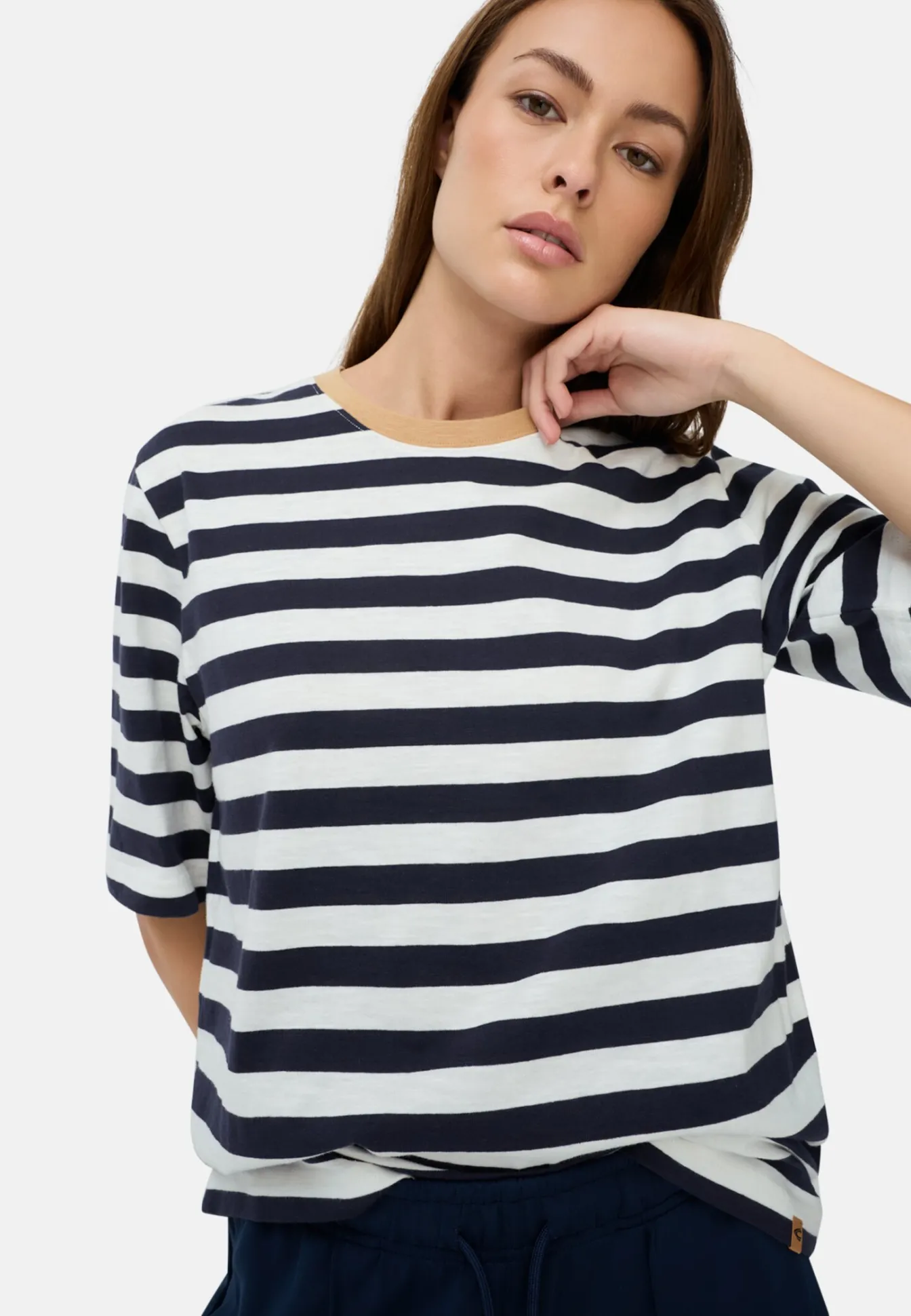 Damen Camel Active T-Shirts & Polos^T-Shirt mit Streifenmuster