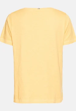Damen Camel Active T-Shirts & Polos^T-Shirt mit V-Ausschnitt aus reiner Baumwolle