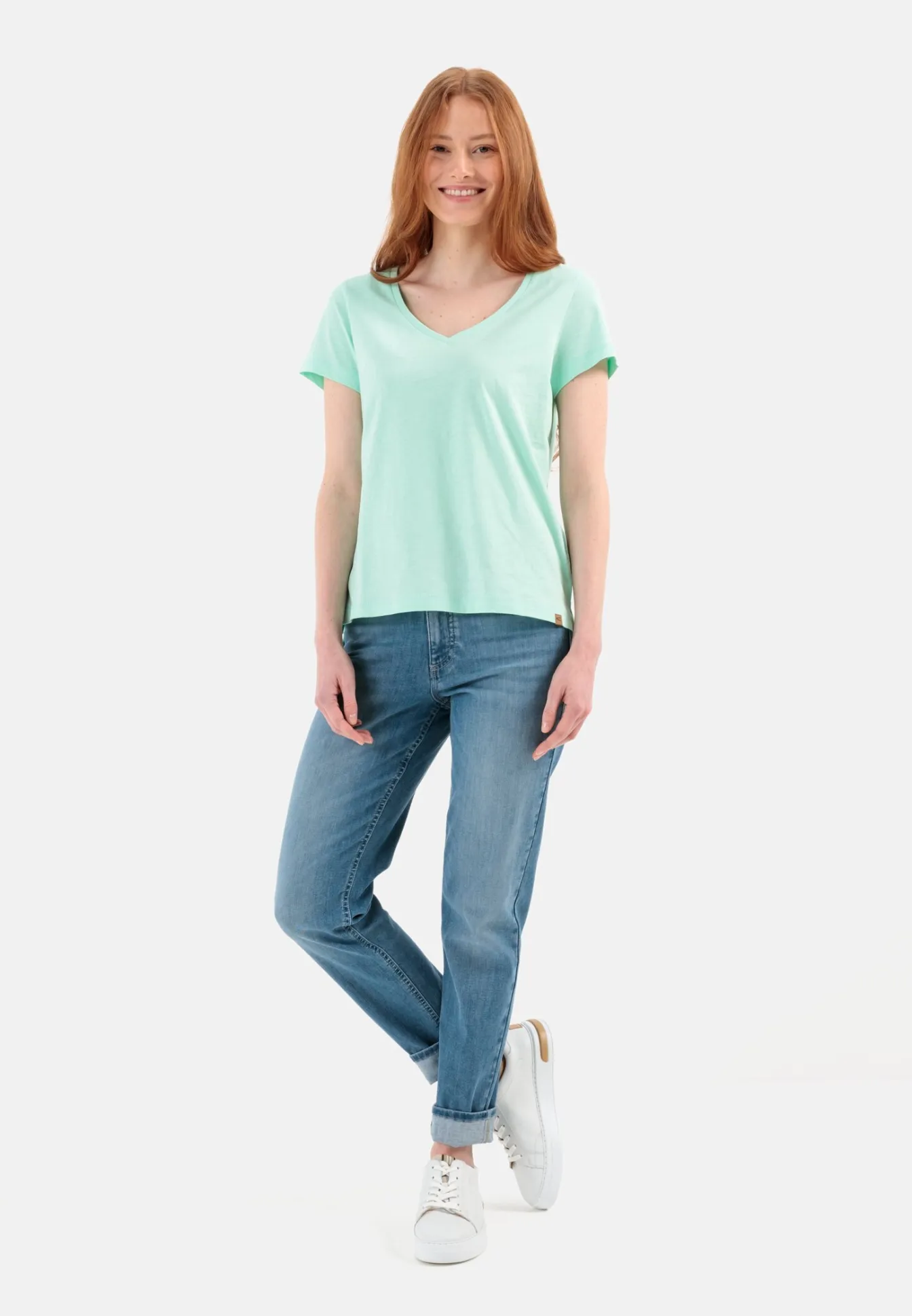 Damen Camel Active T-Shirts & Polos^T-Shirt Organic Cotton