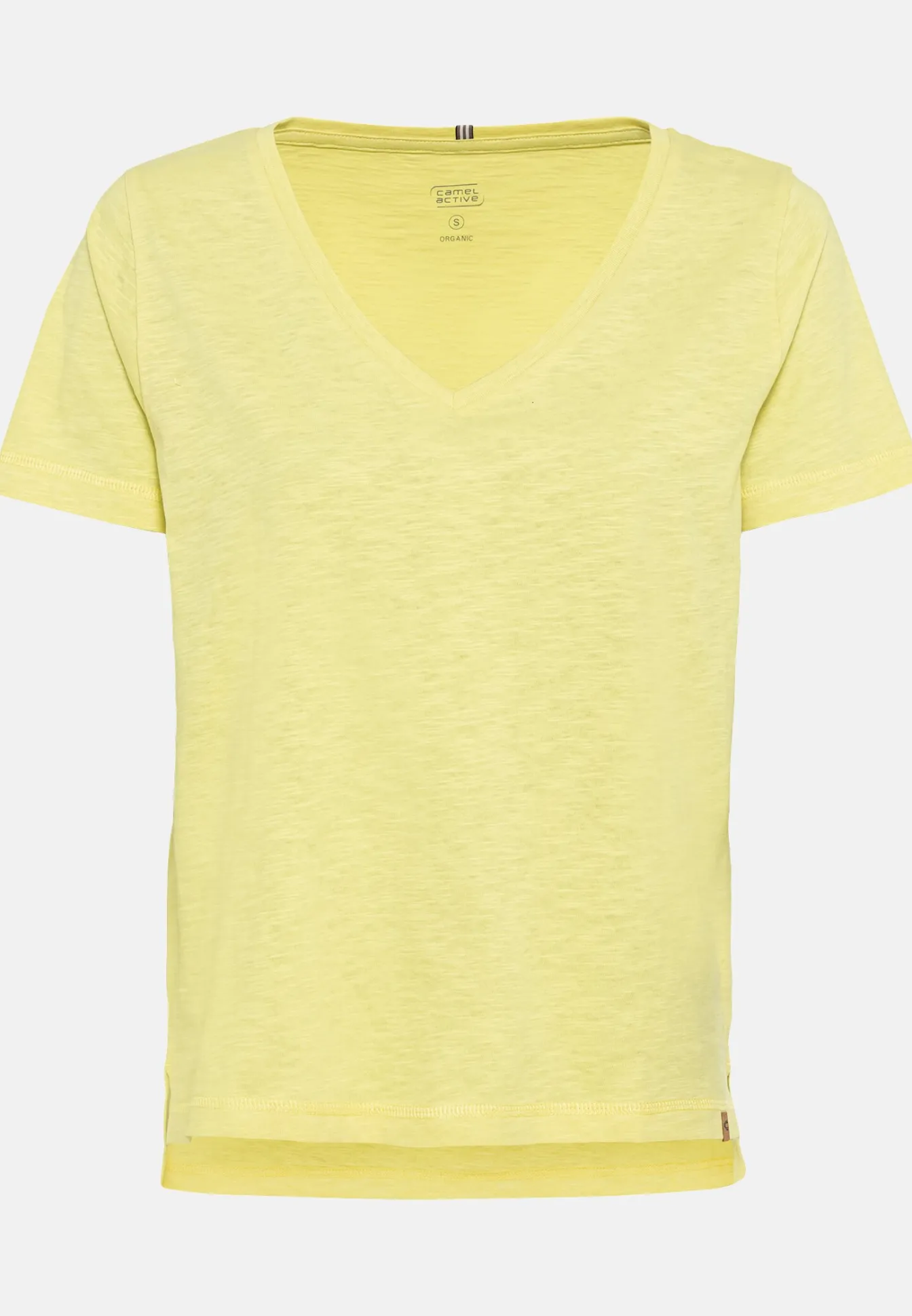Damen Camel Active T-Shirts & Polos^V-Neck T-Shirt aus Organic Cotton