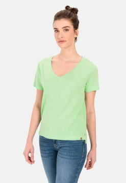 Damen Camel Active T-Shirts & Polos^V-Neck T-Shirt aus Organic Cotton