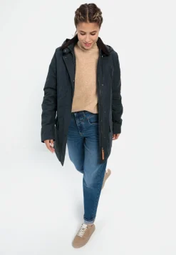 Damen Camel Active Jacken & Westen^Wachsjacke mit abnehmbarer Kapuze