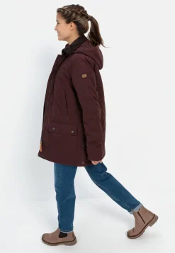 Damen Camel Active Jacken & Westen^Wachsjacke mit abnehmbarer Kapuze