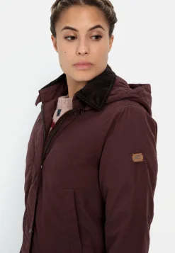 Damen Camel Active Jacken & Westen^Wachsjacke mit abnehmbarer Kapuze