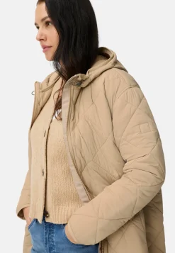 Damen Camel Active Jacken & Westen^Wasserabweisender Parka mit einem Zwei-Wege Reißverschluss