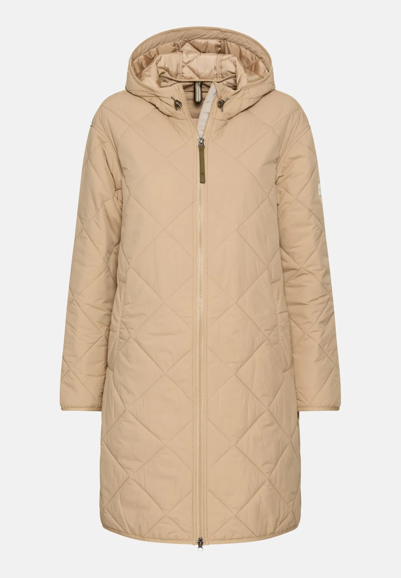 Damen Camel Active Jacken & Westen^Wasserabweisender Parka mit einem Zwei-Wege Reißverschluss