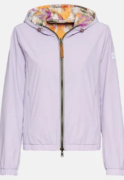 Damen Camel Active Jacken & Westen^Wendejacke mit Allover-Print und unifarbener Seite