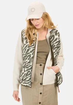 Damen Camel Active Jacken & Westen^Weste mit Animal Print