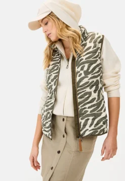 Damen Camel Active Jacken & Westen^Weste mit Animal Print