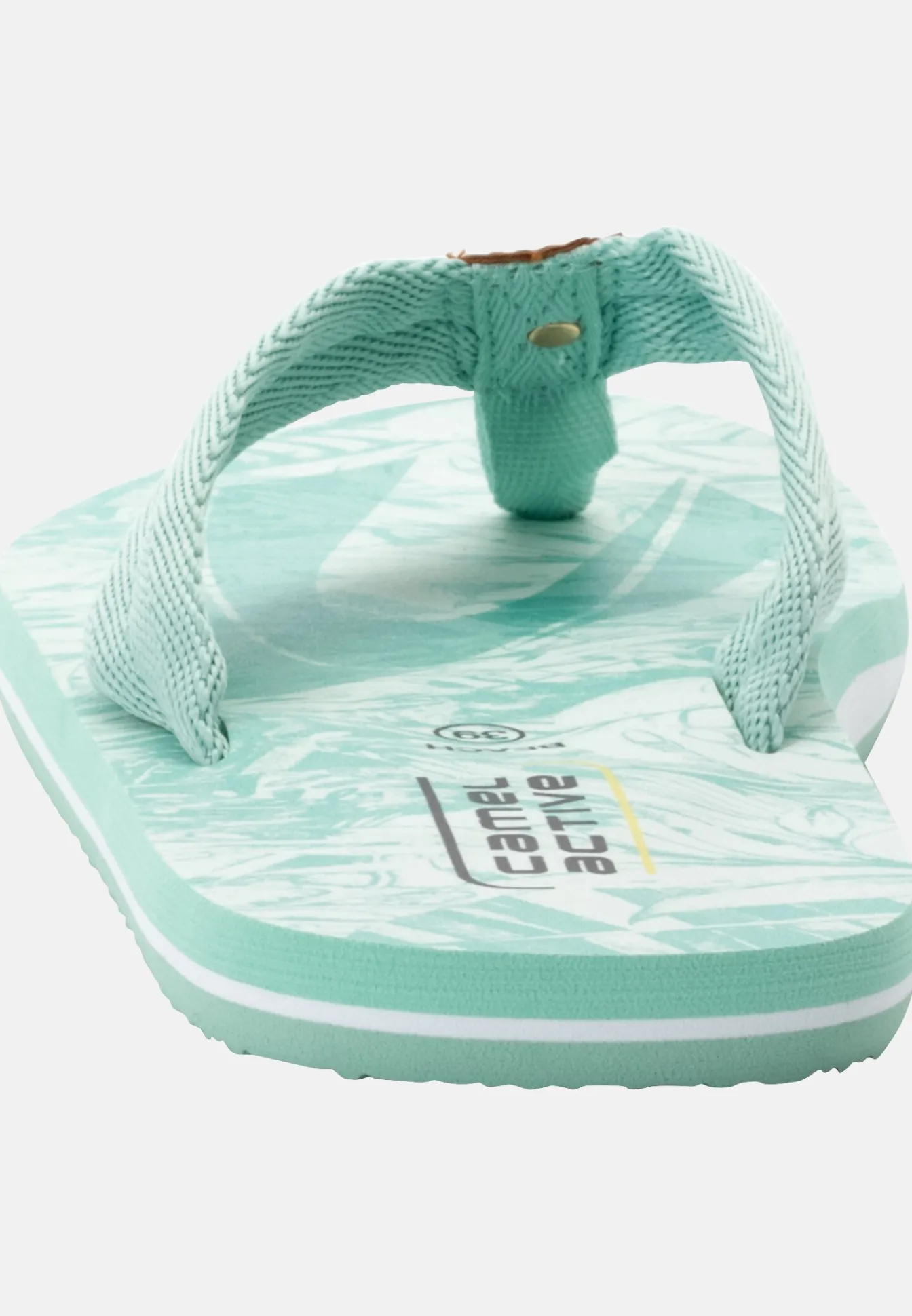 Damen Camel Active Sandalen^Zehentrenner mit floralem Print